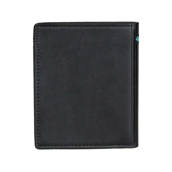 Vintage Black Men's Wallet with Geometric Pattern and Large Capacity Card Slots - Image 5