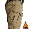 Men’s Fleece-Lined Tactical Pants – Casual, Solid Color with Pockets - Image 4